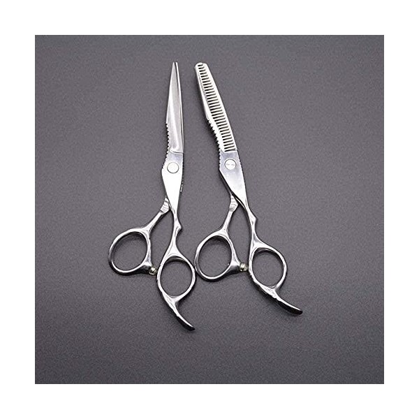 Ciseaux de coiffure professionnels, couleur argent, 15.2 Cm, motif exquis, pour Salon de coiffure ou usage domestique