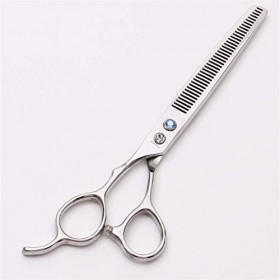 Ciseaux de coiffure pour gaucher 7,0", ciseaux de barbier tranchants, kit doutils de coupe de cheveux, ensemble de coiffure ...