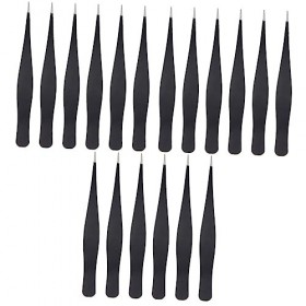 Pincettes dextension de cils de beauté, 12 pièces pince à épiler pince à épiler ensemble de pinces à épiler kit de manucure 