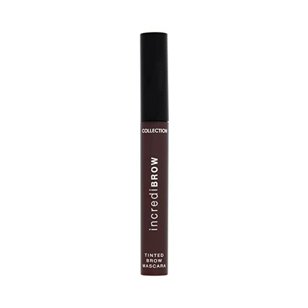 Collection Cosmetics Incredibrow Mascara teinté, formule à séchage rapide, 8 ml, brun foncé