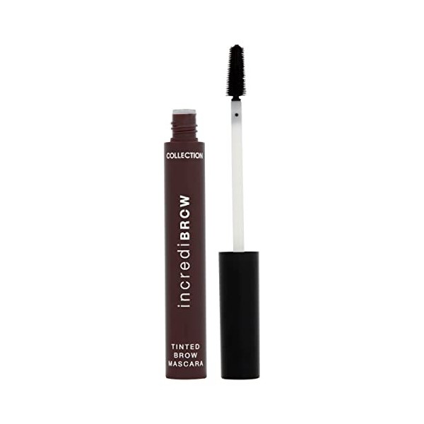 Collection Cosmetics Incredibrow Mascara teinté, formule à séchage rapide, 8 ml, brun foncé