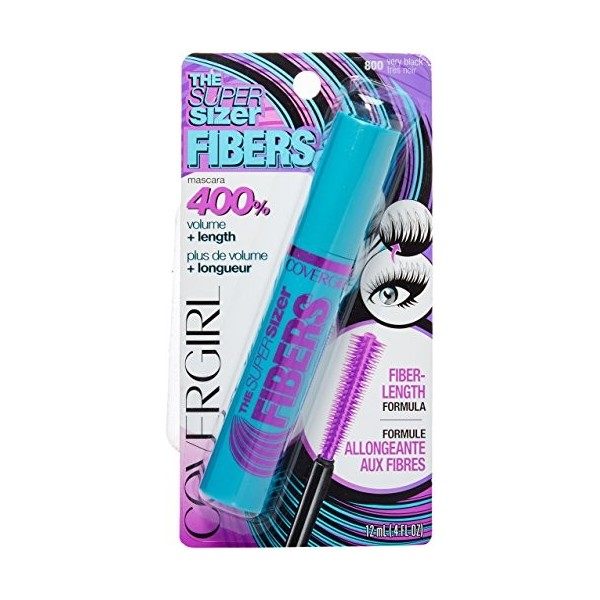 COVERGIRL Super Sizer Fibres Mascara, Très Noir 800 à 0,4 Oz