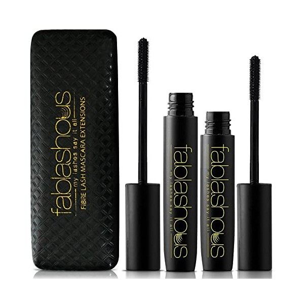 The Original Fablashous Extensions de cils en fibre de thé vert naturel 3D épaississant et allongeant dans un coffret de luxe