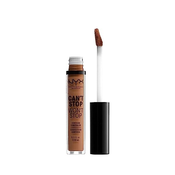 NYX Professional Makeup Anti-Cernes, Correcteur, Contouring, Teinte : Caramel & Base de Maquillage pour Teint Lisse et Unifor