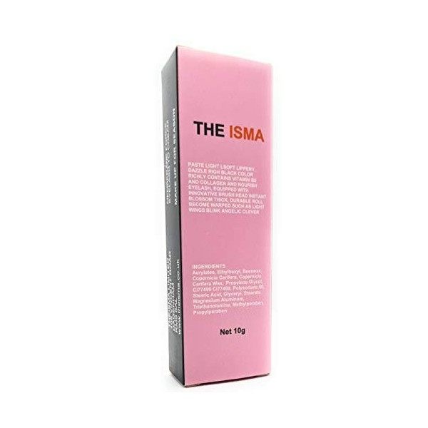 THE ISMA Mascara cils en fibre de soie 4D imperméable extra long et épais, durable, imperméable et anti-taches