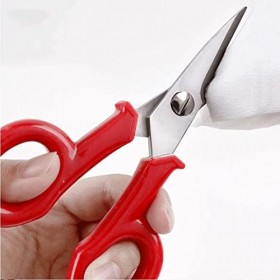 Ciseaux artisanaux robustes en acier inoxydable, électricien, coupe-bande de fil de câble, outil manuel de jardin de 140mm