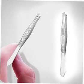 Pincettes dextension de cils de beauté, pincettes de précision Pincettes en acier inoxydable Pincettes à pointe inclinée 24 ...