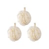 CJBHSD Lot de 3 Serviettes exfoliantes Boules de luffa de Douche éponge de Bain Douche exfoliant pour Le Corps exfoliant pour