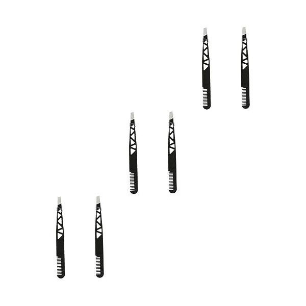 Pincettes dextension de cils de beauté, pincettes de précision 6 pièces pinces nasales pour nez pince à sourcils pince à nez