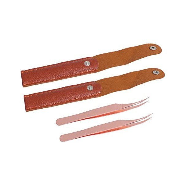 Pincettes dextension de cils de beauté, ensemble de 4 pièces, pince à épiler pour applicateur de faux cils, pince à épiler p