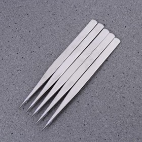 Pincettes dextension de cils, 10 pièces, pincettes à grappes de cils, pincettes à pointe doutil de cils, pincettes à coudre R...