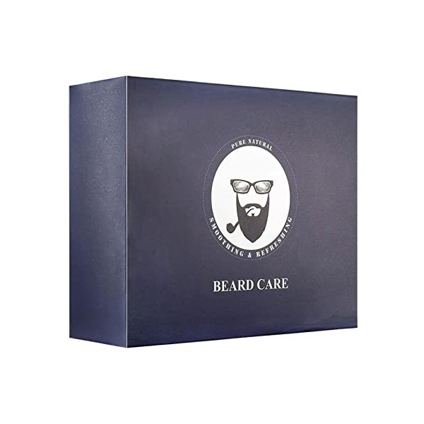 Umifica coupe barbe 5 pièces – Ensemble soinbarbe avec sac rangement – Tondeuse à barbe, brosse, peigne, ciseaux pour la croi