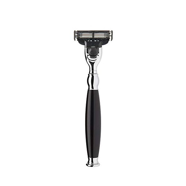 Mühle Sophiste Rasoir - Noir Résine, 3-Blade Razor