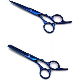 Ciseaux de coiffure, ensemble de ciseaux de coiffure avec ciseaux 15 Cm, noir/rouge, pour Salon de coiffure ou usage domestiq