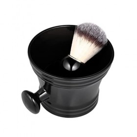 WWWFZS Kit de Rasage de Barbe Traditionnel - Le Meilleur Bol de Tasse et Blaireau en ABS kit de Rasage Humide