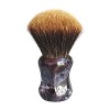 AnSafe Blaireau Haute qualité Cheveux de Blaireau Durable Poignée en résine Barbe Savon Brosse en Mousse Fait Main Élégant Ra