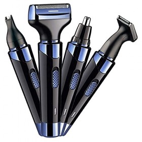 XIXIDIAN avec la tête de Rasage miniaturée 4 en 1 Tondeuse à Cheveux Nez pour Hommes, Tondeuse Nez Rechargeable, têtes lavabl