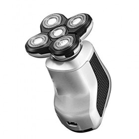 ZRSJ Étanche Tondeuse Cheveux Hommes, 5 en 1 Tondeuse Barbe, 5D Rotative électrique Tondeuse Cheveux, Convient for Couper Les