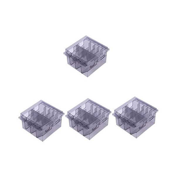 minkissy 3 Pièces Boîte De Rangement Peigne Porte-ciseaux De Coupe De Cheveux Organisateur De Tondeuse à Cheveux Organisateur