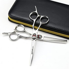 KOAIEZ Cisseurs De Coiffure Multifonctionnels en Argent en Acier Inoxydable De 6,0 Pouces, Ensembles De Ciseaux De Coiffure S