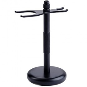 HRTC Supports de Brosse de Rasoir pour Hommes, Ensemble de Support de Brosse de Rasage Noir Classique de 6 pièces, Outils de 