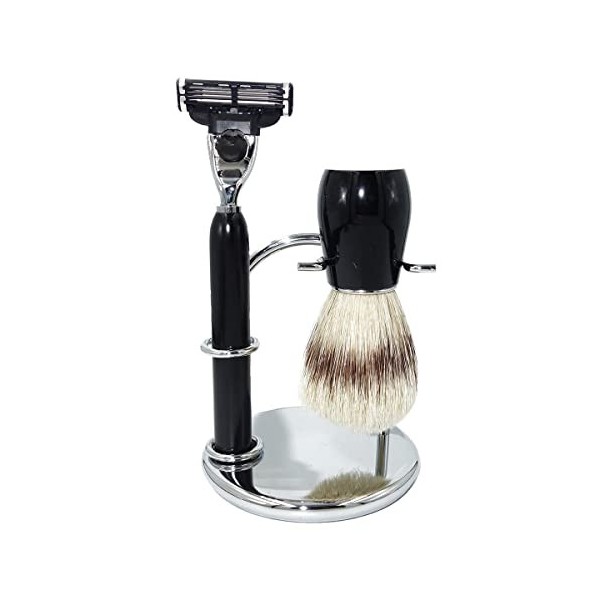 NSNT Exquis Support de Brosse de Rasoir pour Hommes, Ensemble de Brosse de Rasage de Voyage à la Maison pour Hommes, Support 