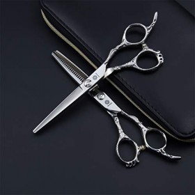 Ciseaux de coiffure professionnels, ciseaux de coupe de cheveux professionnels, ensemble de ciseaux de coiffure de style rétr
