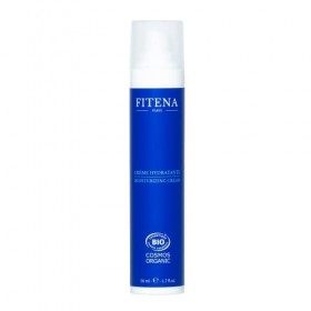 Fitena - Crème Hydratante Naturelle pour le Visage et le Cou - Fabrication Française - 50ml - pour une Peau Radieuse et Eclat
