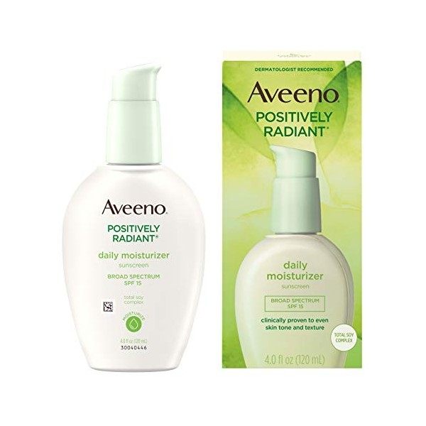 Aveeno Positively Radiant Soin hydratant quotidien 118&nbsp;ml SPF 15 Crème Jour et Nuit