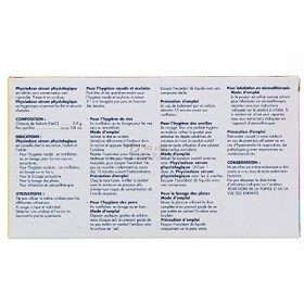 Laboratoire Gilbert – Sérum physiologique Physiodose - Boîte de 40 unidoses de 5ml