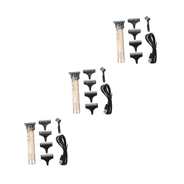 minkissy 3 Pièces Cheveu Tondeuses à Barbe Tondeuse Électrique Tondeuse à Barbe Homme Mettre En Sourdine Fournitures De Barbi