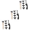 minkissy 3 Pièces Cheveu Tondeuses à Barbe Tondeuse Électrique Tondeuse à Barbe Homme Mettre En Sourdine Fournitures De Barbi