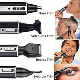 SMSOM Rasoir électrique pour Hommes 4 en 1 Rasoir électrique Nez Tondeuse à Cheveux et Coupe-Barbe Rechargeables Shavers sans