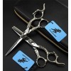 Professionnel Ciseaux de Coiffure Haut de Gamme 6,0 Pouces rétro européenne Set Haut de Gamme 440C Styliste Barber Scissor Te