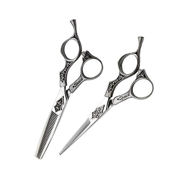 Outils de coupe de cheveux Ciseaux pour couper les cheveux, kit de ciseaux pour éclaircir les cheveux, ensemble de ciseaux de