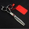 Ciseaux de coupe de cheveux professionnels en acier 440c 9cr13 62HRC de 14 cm, ciseaux amincissants pour barbier, ensemble de