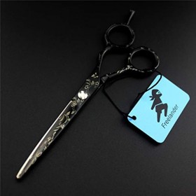 Ciseaux professionnels de coiffeur de 6,0 pouces, kit de ciseaux de coupe de cheveux, outil de coiffure de salon en acier ino