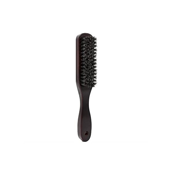 INGVY Peigne à cheveux avec manche en bois - Brosse de nettoyage pour barbier - Outil de rasage pour homme