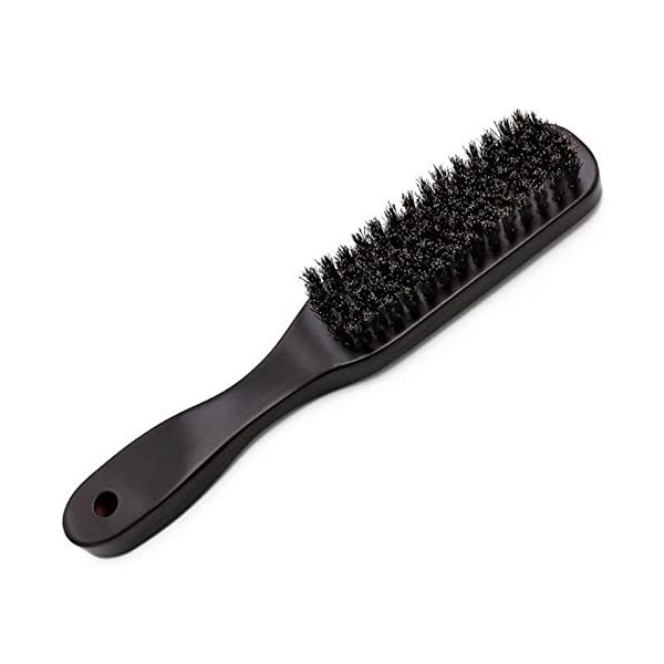 INGVY Peigne à cheveux avec manche en bois - Brosse de nettoyage pour barbier - Outil de rasage pour homme