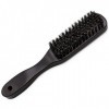 INGVY Peigne à cheveux avec manche en bois - Brosse de nettoyage pour barbier - Outil de rasage pour homme