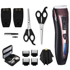 FUGUOGUO Trousse de Coupe de Cheveux sans Fil - Tondeuse à Cheveux Hommes