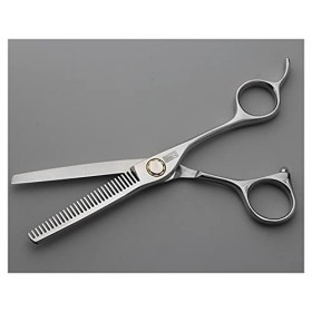 Ciseaux plats spéciaux de styliste en acier inoxydable, ciseaux à dents, ciseaux à frange taille : cisailles à dents cisai R...