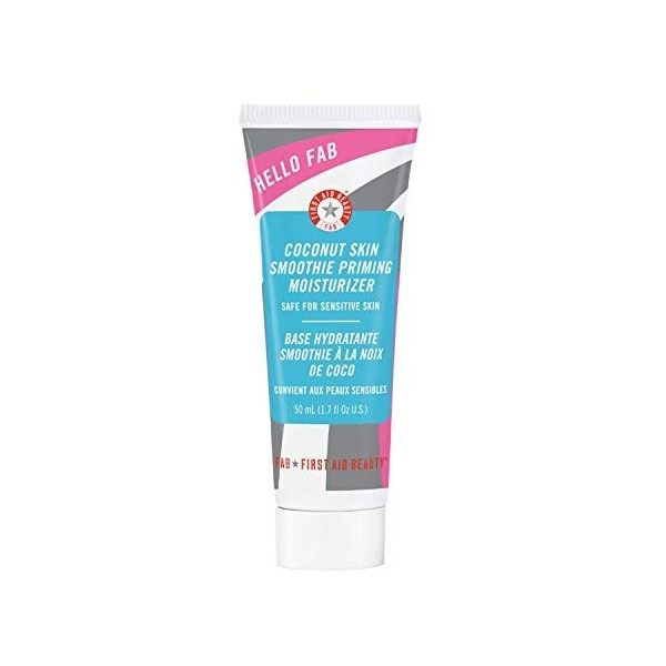 First Aid Beauty Hello FAB Coconut Skin Smoothie Priming Moisturizer base hydratante 2 en 1 à la Noix Coco 50ml