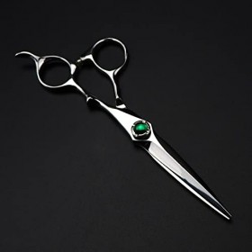 ciseaux de coiffeur Ciseaux De Coupe De Cheveux, 6 Pouces Professionnel Japon 440c Acier Haut De Gamme Vert Gem Cut Ciseaux D...