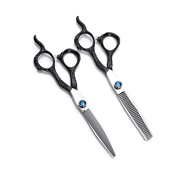 WYGC Scissors 6" Professionnel Ciseaux Coiffure,Ciseaux de Cheveux Trousse Super Sharp Salon Ciseaux De Coiffure Combinaison 