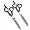 WYGC Scissors 6" Professionnel Ciseaux Coiffure,Ciseaux de Cheveux Trousse Super Sharp Salon Ciseaux De Coiffure Combinaison 