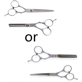 Ensemble de coiffure 2 pièces, ciseaux professionnels pour coupe de cheveux, ciseaux amincissants, ensemble de coiffure