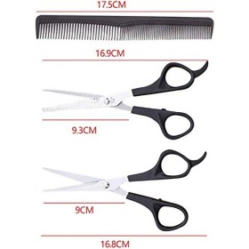 Ensemble de coiffure 3 pièces ciseaux de coiffure ciseaux de coupe de cheveux ciseaux amincissants Kits de coiffure en acier ...