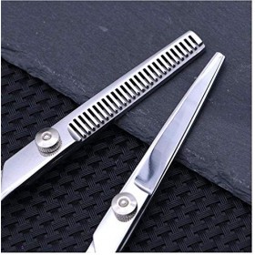 Ensemble de coiffure professionnel en acier inoxydable, ciseaux de coupe de cheveux, outil de coupe de cheveux lisses Rasage ...