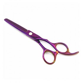 Ciseaux de coupe de cheveux de 6 pouces, ciseaux amincissants, ciseaux plats, ciseaux de styliste, couleur: or jaune b v